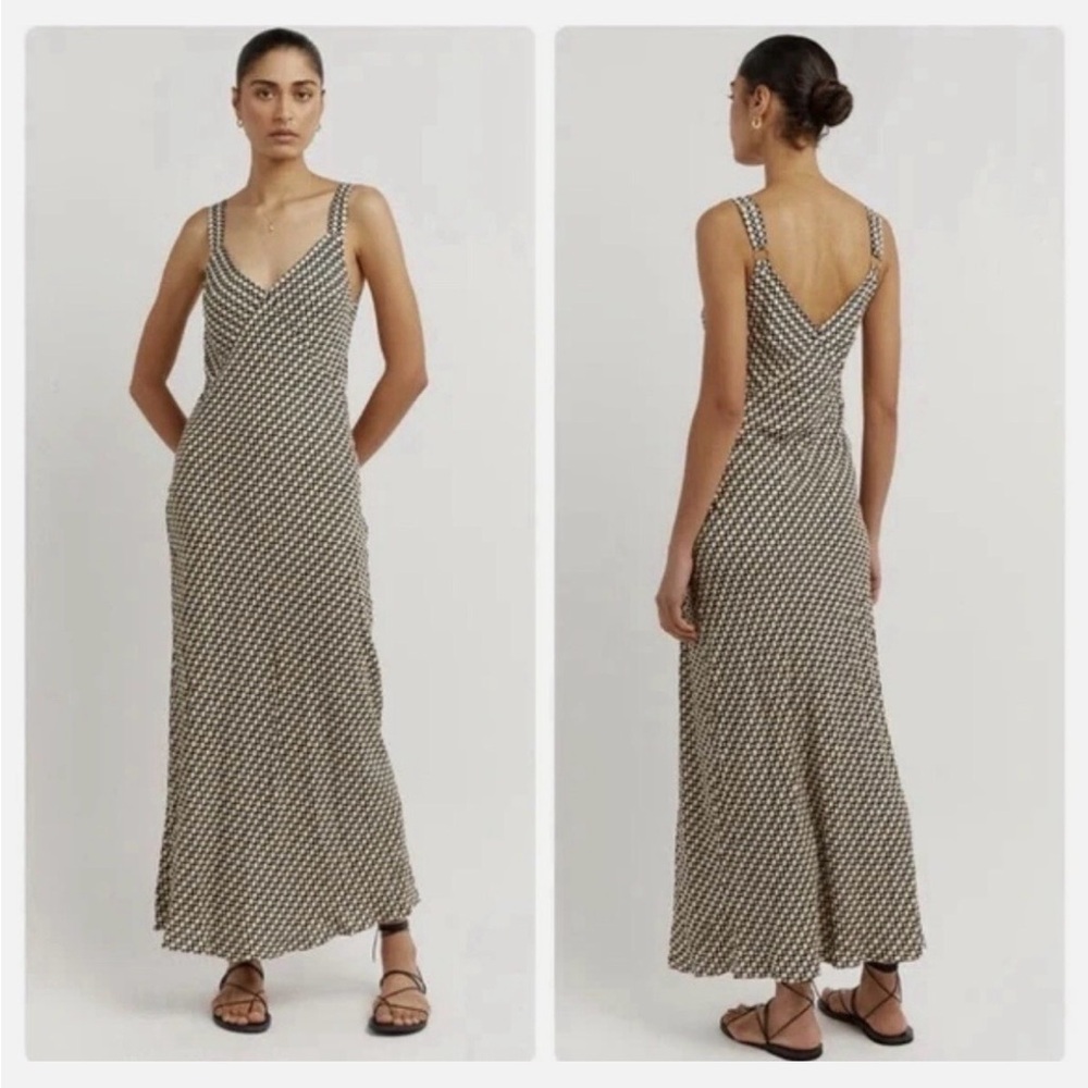DISSH Black and White Patterned Maxi Dress